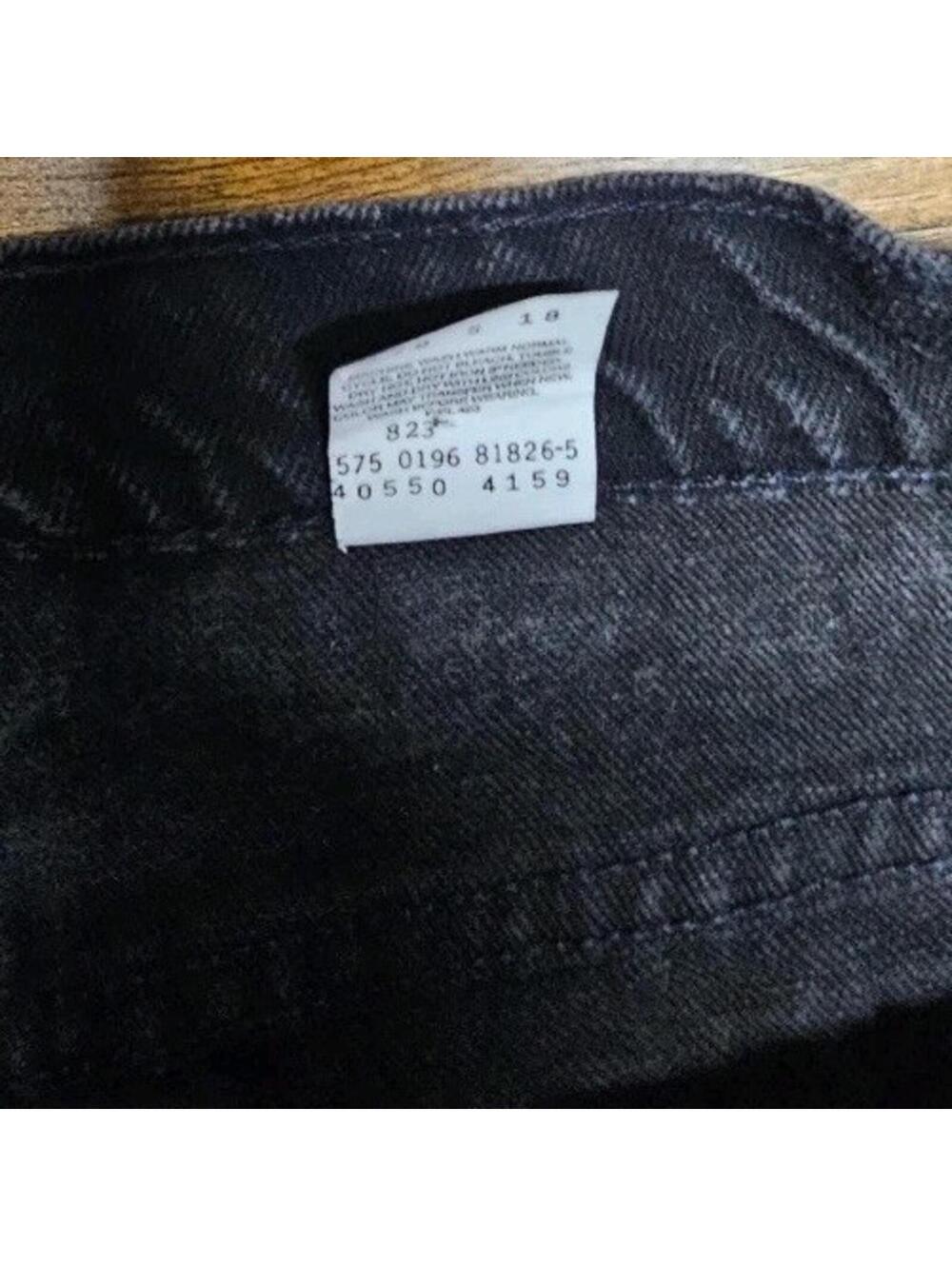Vintage Levis 550 Relaxed Fit Tapered Leg 38x30 Black Jeans‎ Made in USA 90's - Picture 3 of 7